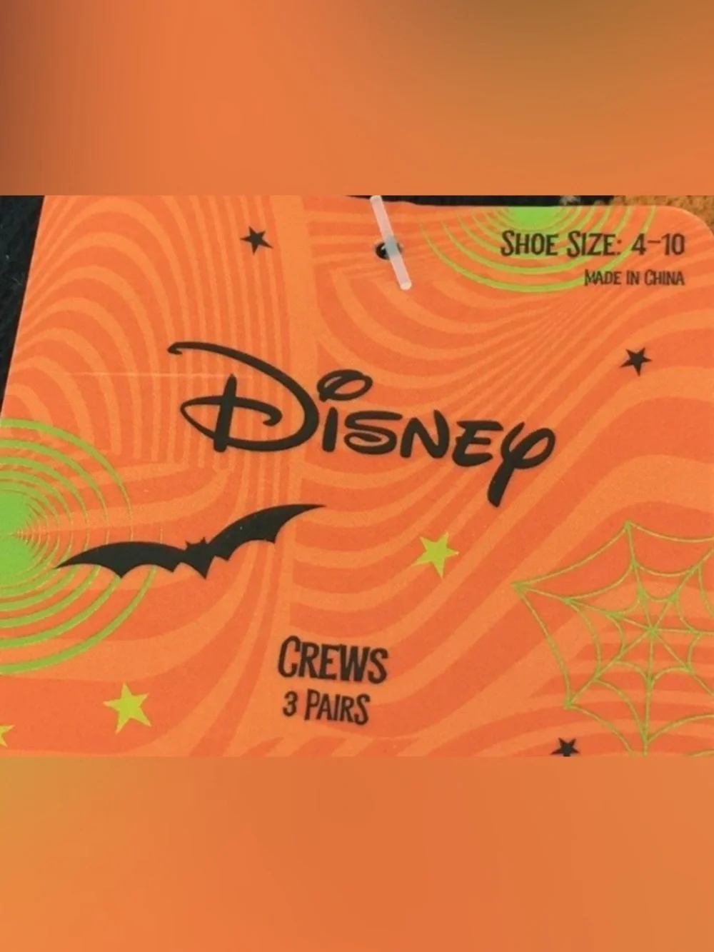 Disney STITCH Halloween Crew Socks 3 Pack 3D Boo Jack O’Lantern  Size 4-10